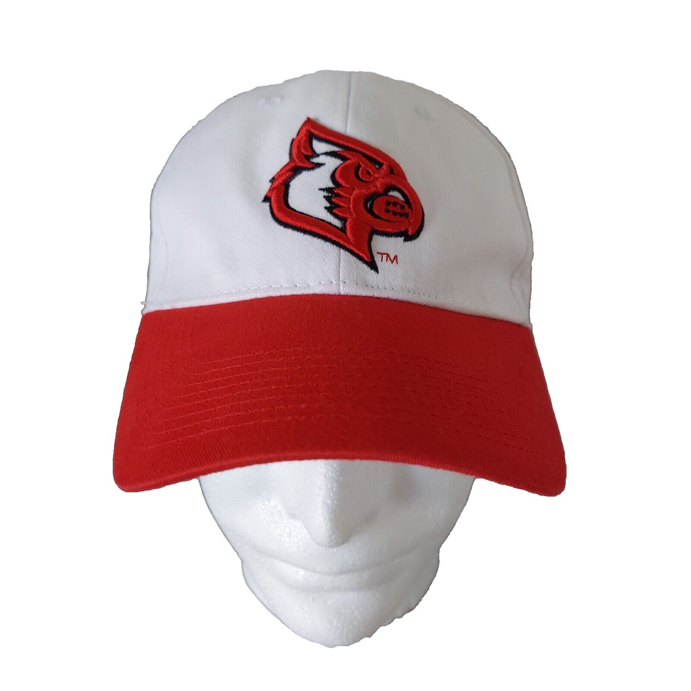 Louisville Cardinals Men's Baseball Cap Football NCAA Hat White Red Adjustable